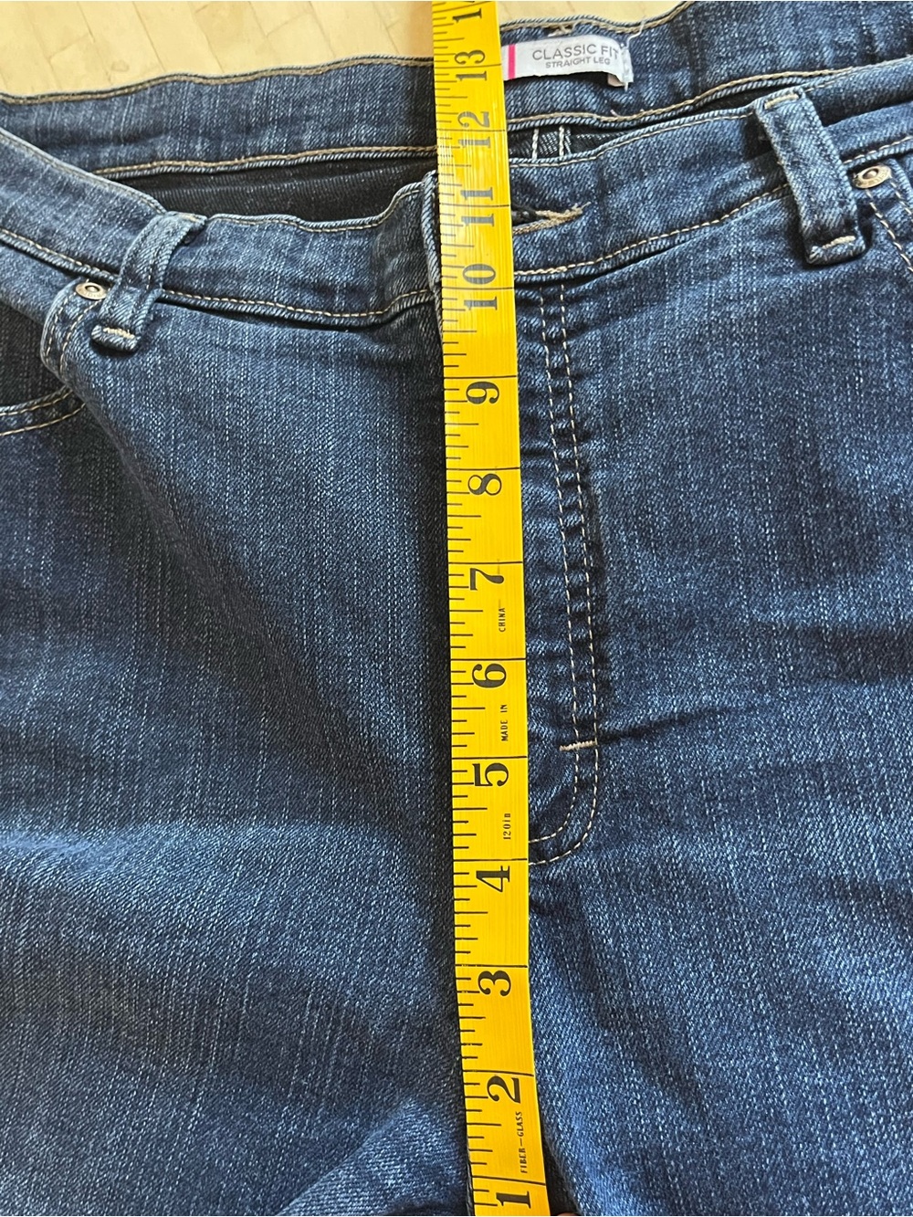Riders Women's Straight Leg Jeans in Dark Blue - Picture 12 of 13